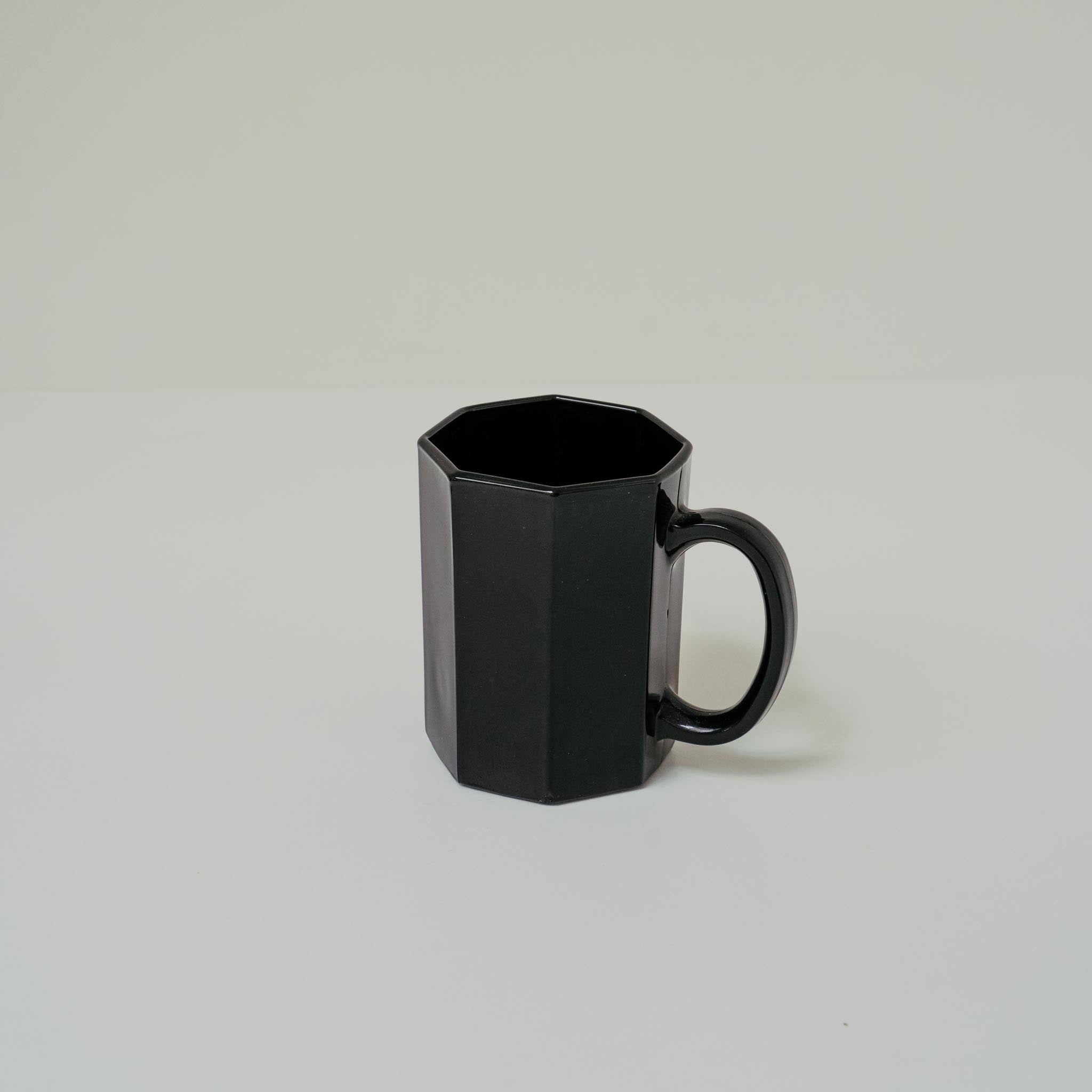 Vintage Arcoroc Octime Black Tall Cup