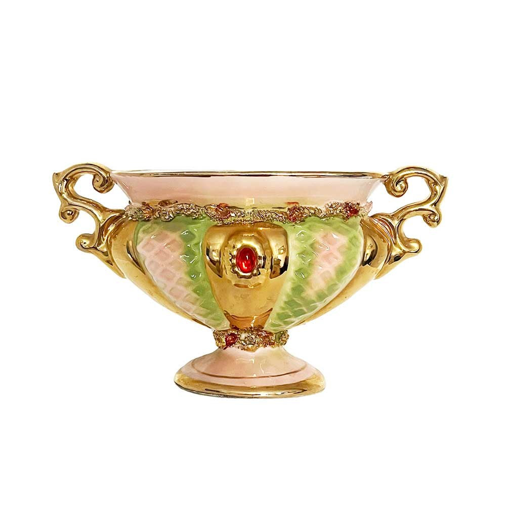 Vintage 1960's Italian Baroque Vase, Low