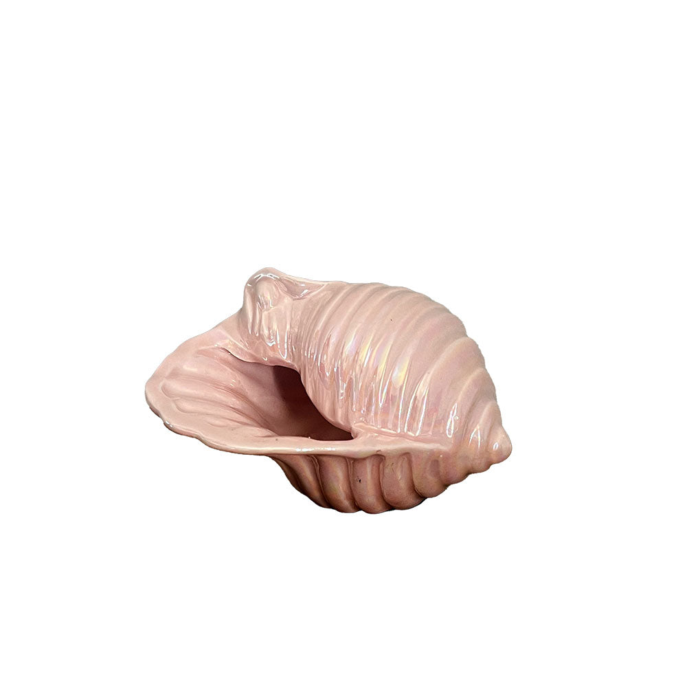 Vintage Mini Conch Shell, Pink Lustre