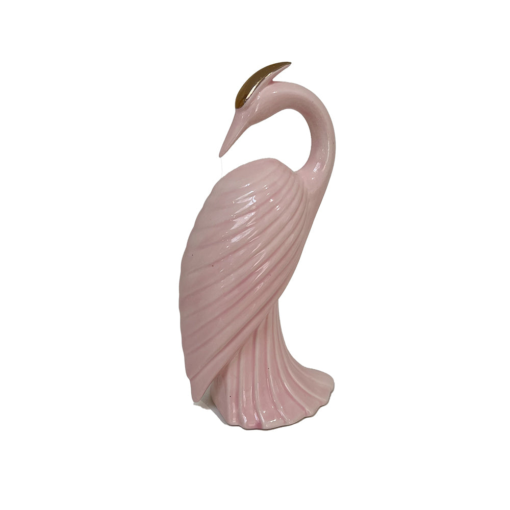 Pink 80's Ceramic Heron