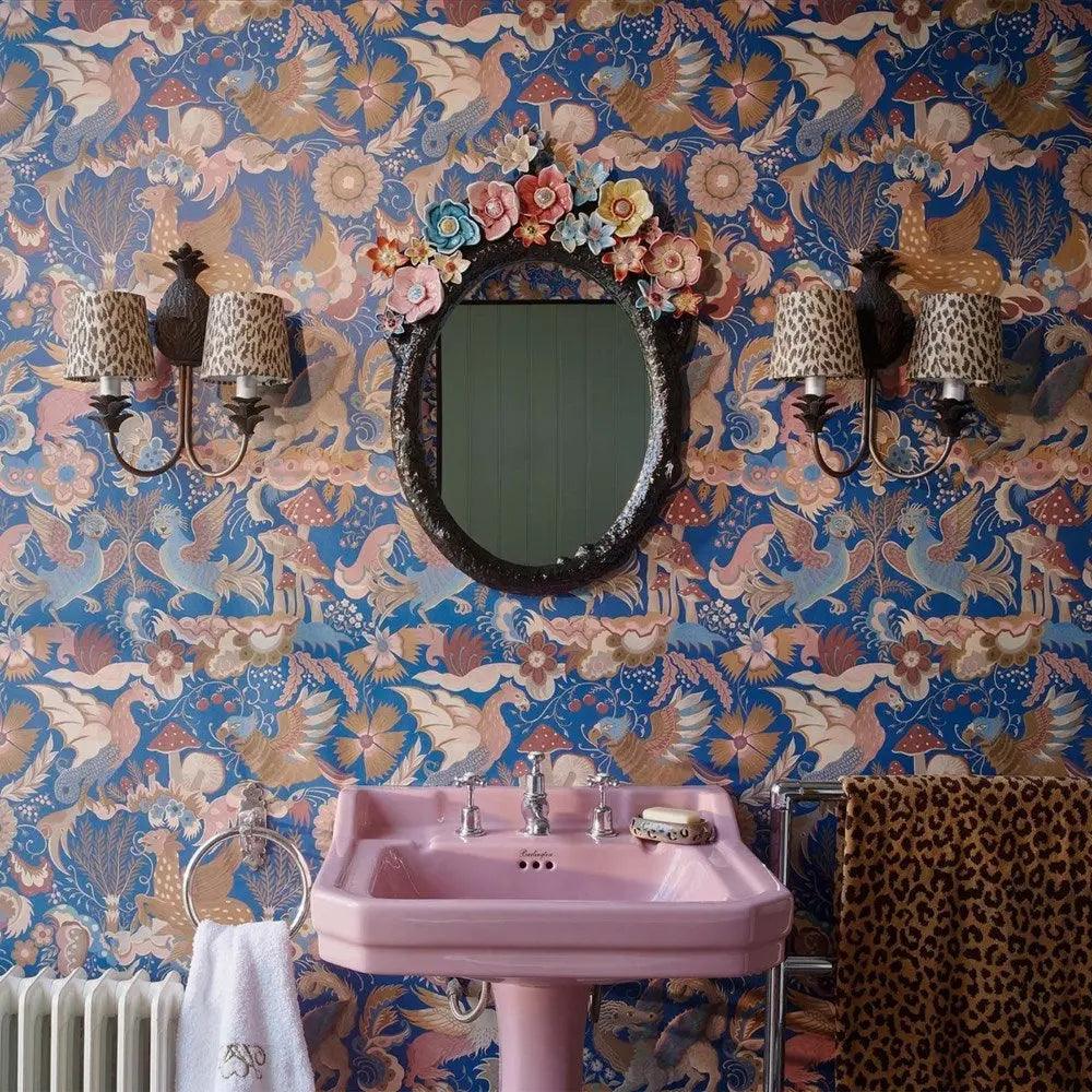 Phantasia Wallpaper Sapphire 3m drop House Of Hackney