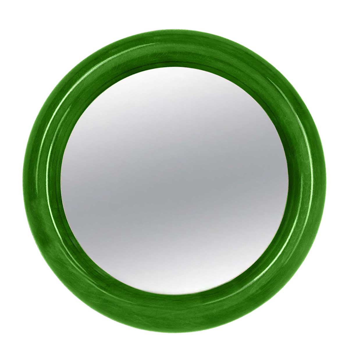 Heart of Glass Circle Mirror - Apple Green