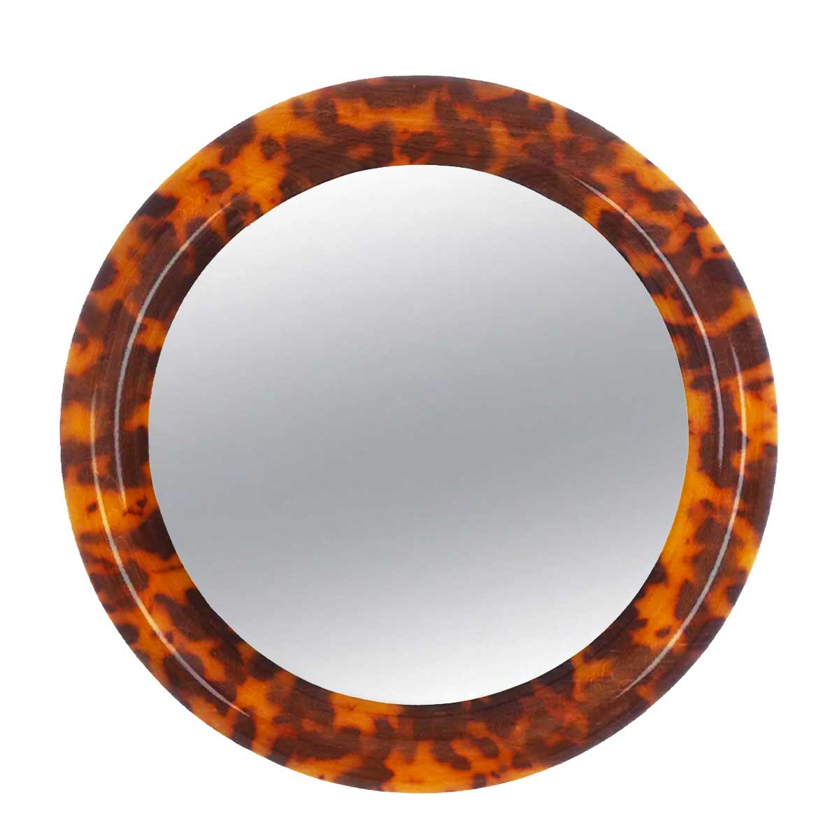 Heart of Glass Circle Mirror - Tortoise Shell