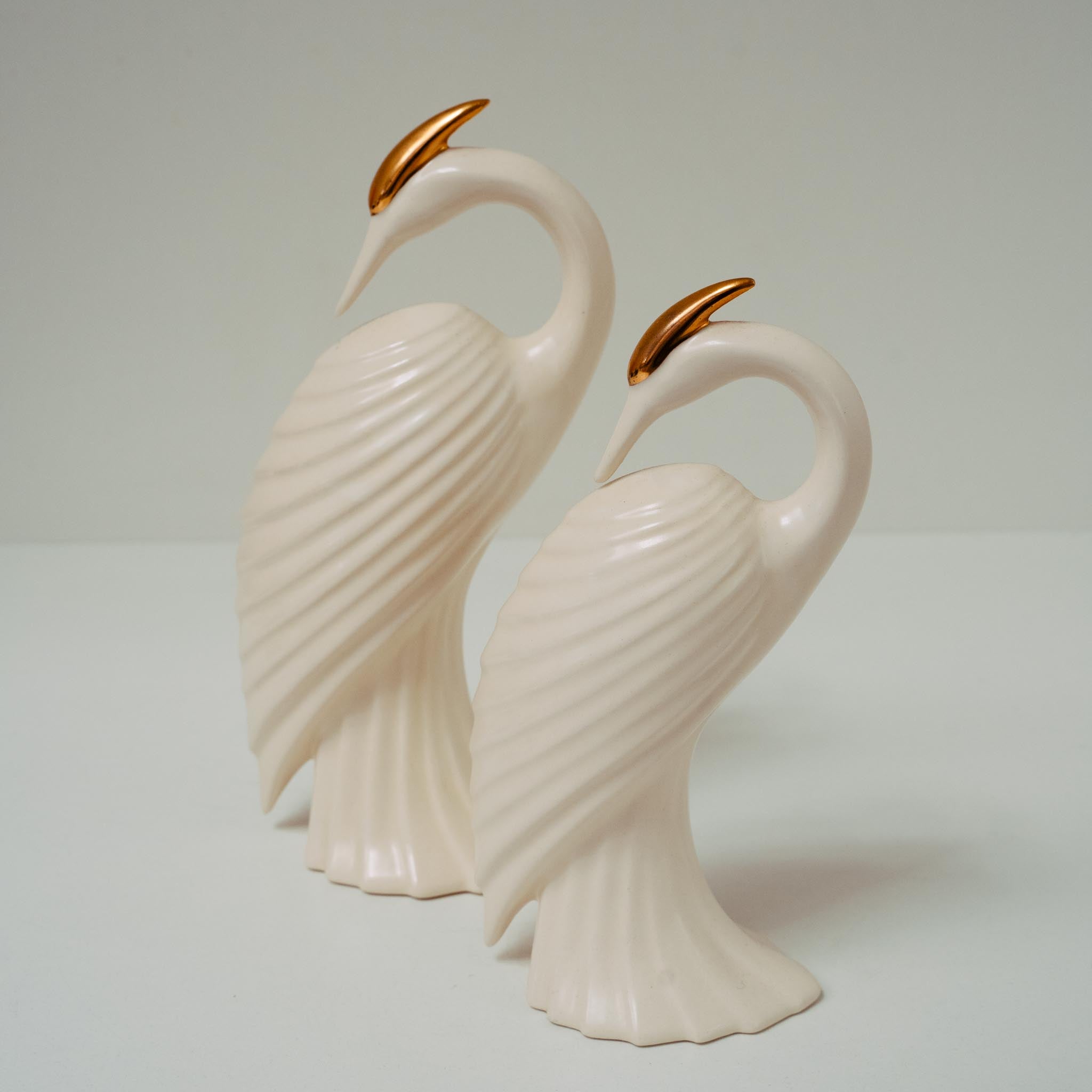 Cream 80's Ceramic Herons