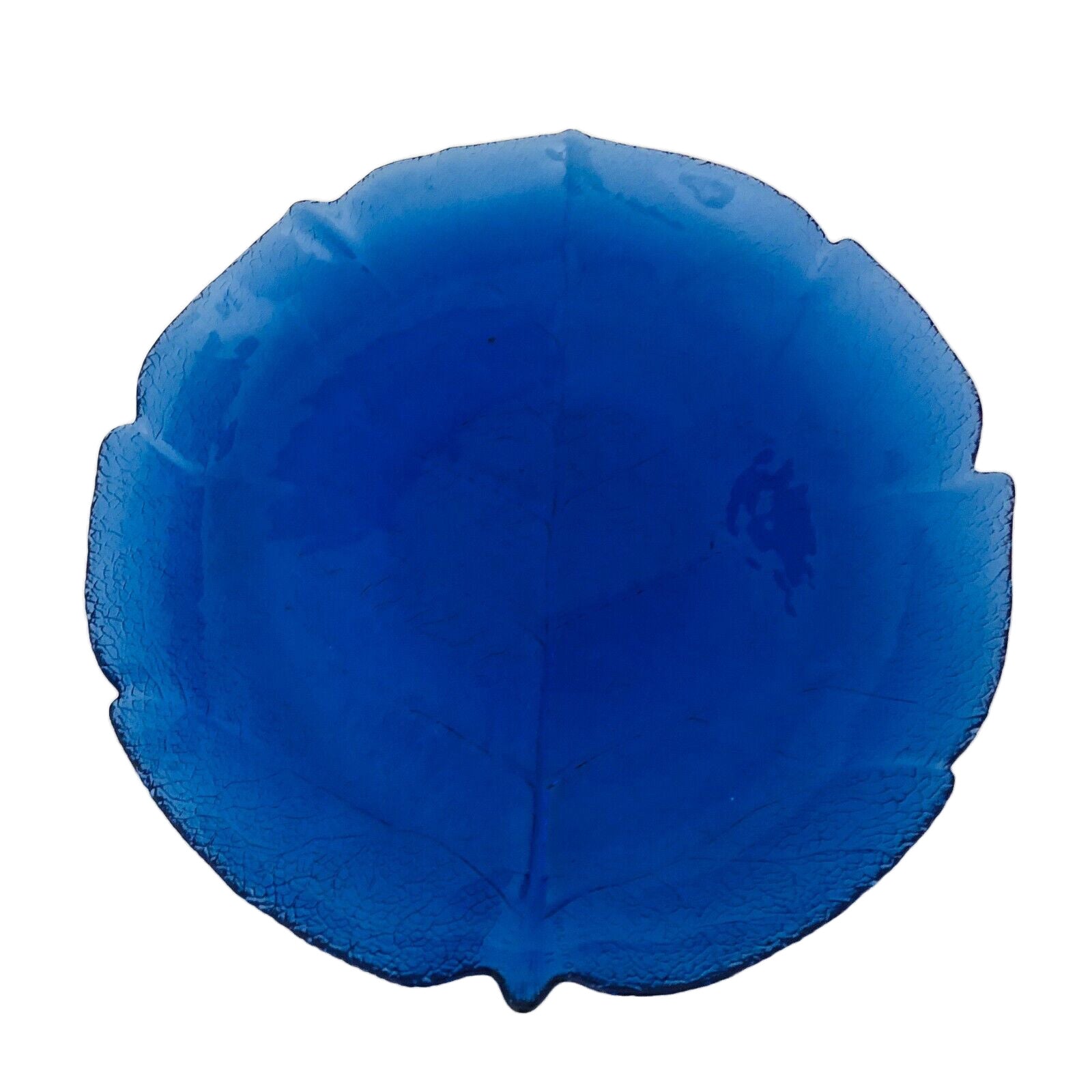 Vintage Arcoroc Aspen Glass Serving Platter, Blue