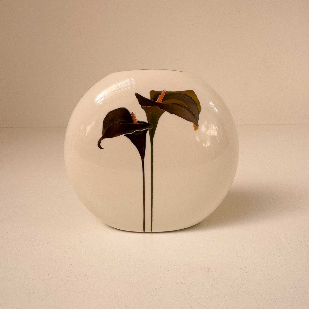 Vintage Japanese 80's Cream Vase - Otagiri