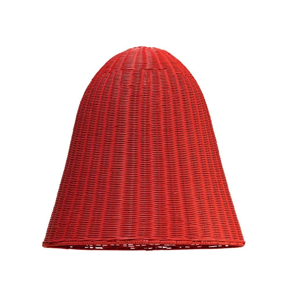 Large Rattan Belle Light Shade, Red - The Family Love Tree