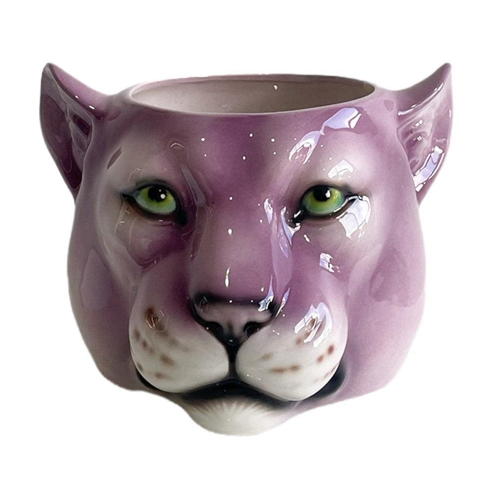 Lilac Panther Planter - Medium - The Family Love Tree