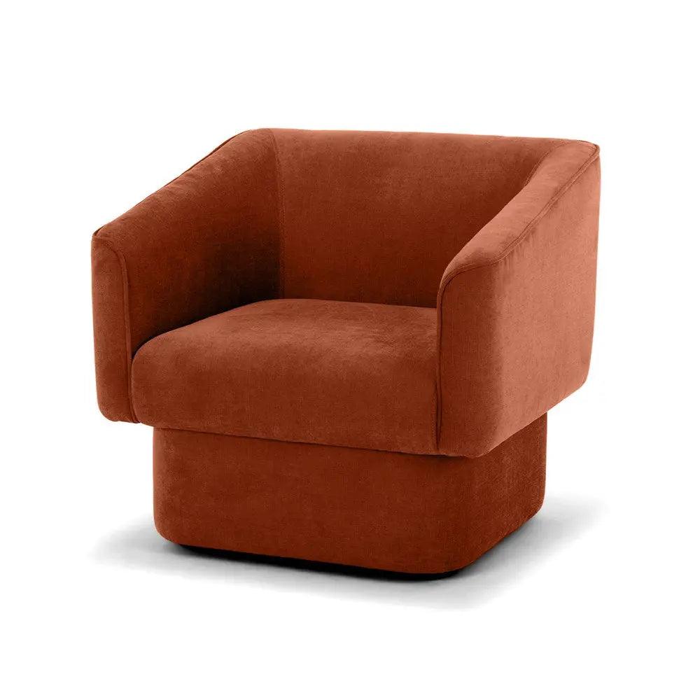 Marmont Swivel Arm Chair - Rust The Family Love Tree