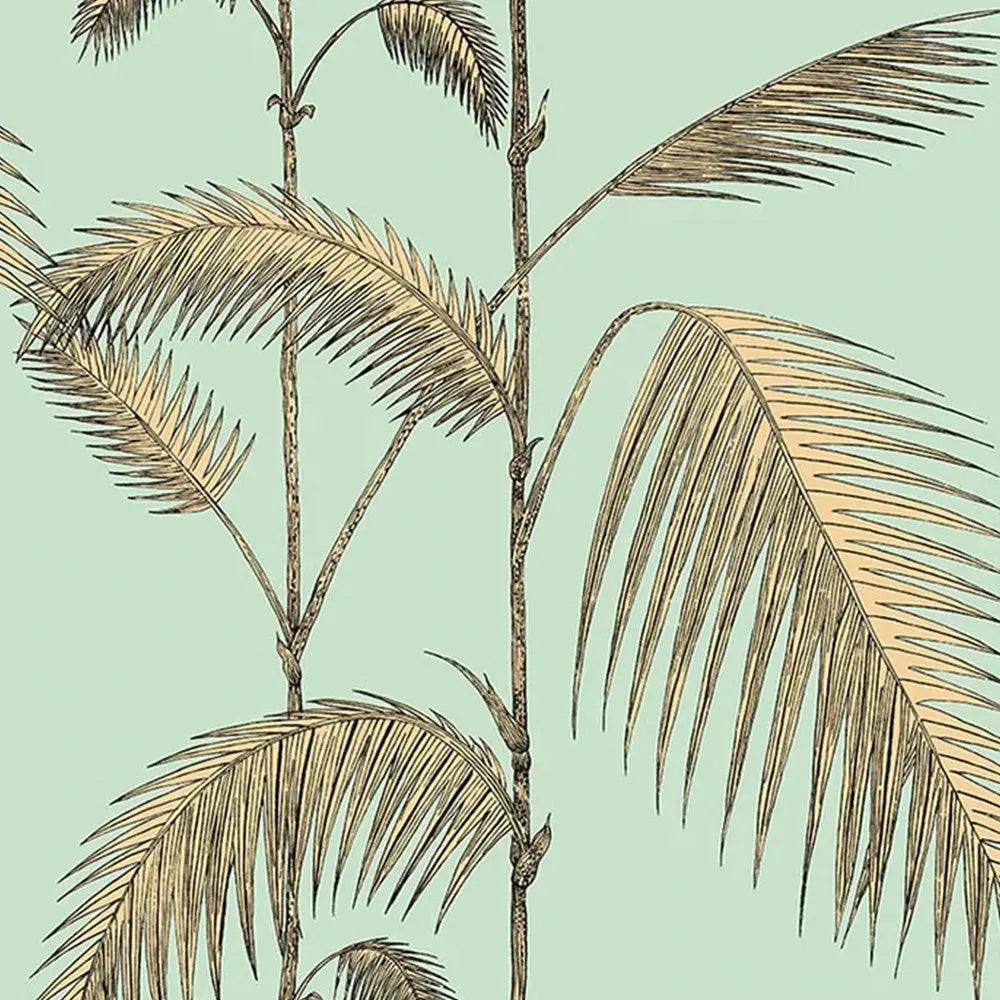 Palm Leaves Wallpaper- AQUA Cole & Son
