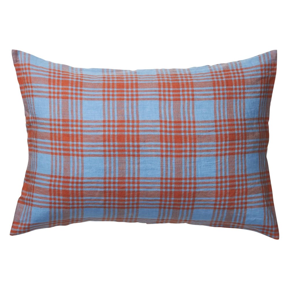 Pello Linen Pillowcase Set - Blue Jay Standard