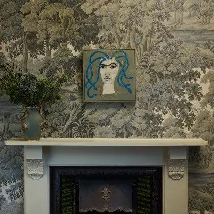 Plantasia Wallpaper - Sage 2m drop House Of Hackney