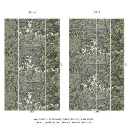 Plantasia Wallpaper - Sage 3m drop House Of Hackney